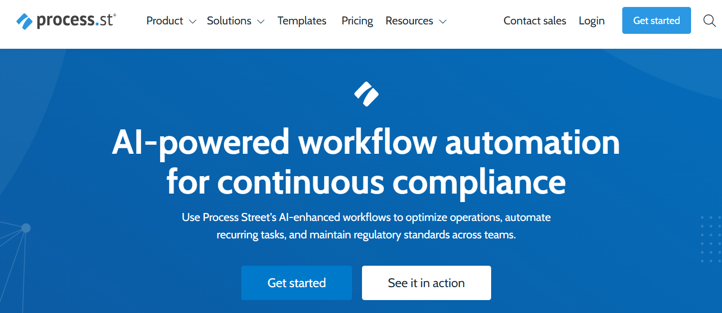 Process Street &mdash; Best for Checklists and Recurring Processes