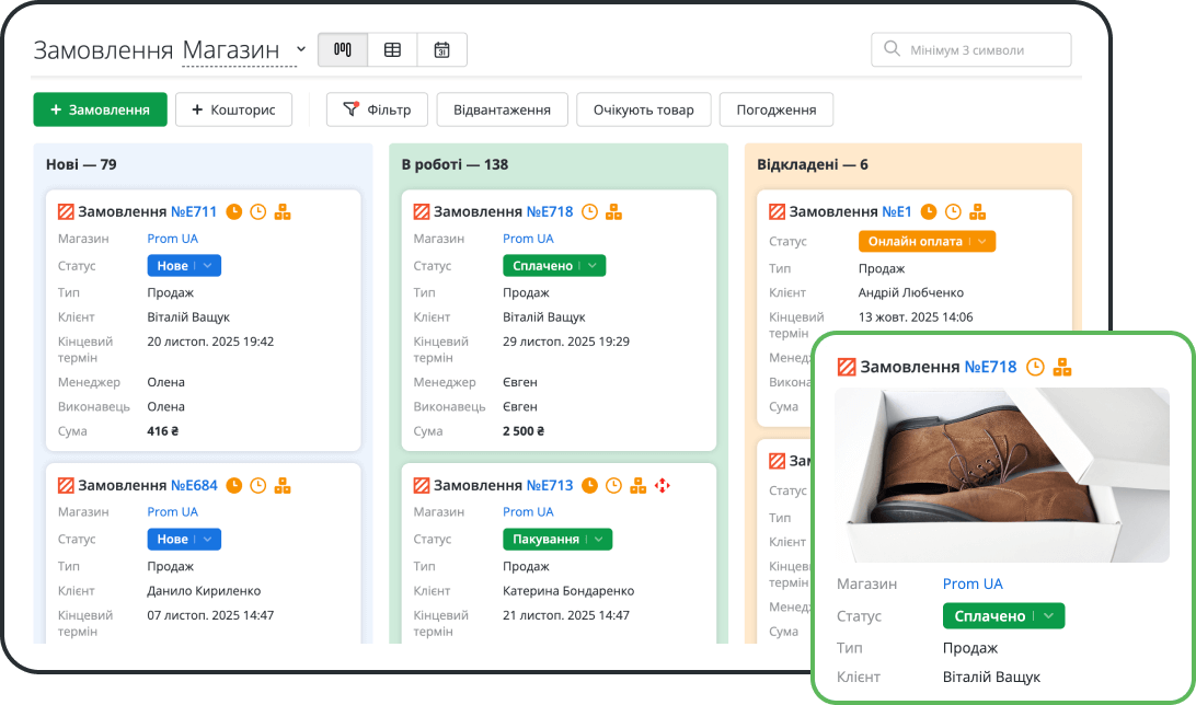Інтеграція CRM з маркетплейсами та інтернет-магазинами