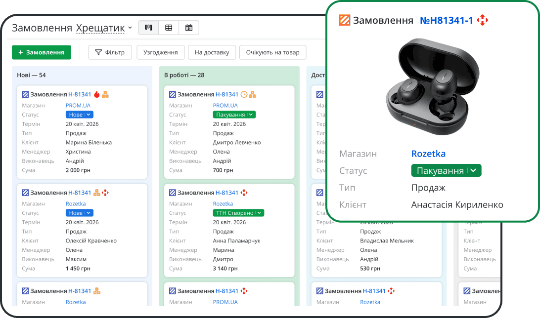 Двусторонняя синхронизация маркетплейсов и CRM