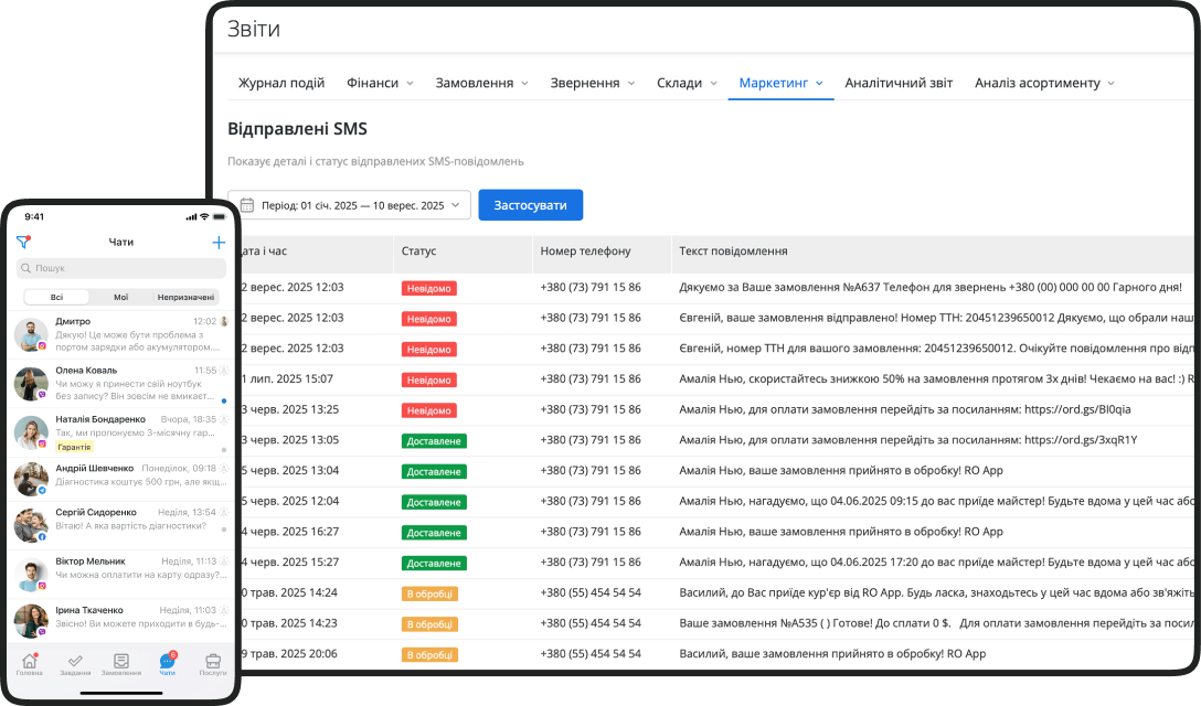 Итог. Почему вам нужно подключить сервис отправки СМС к RO App
